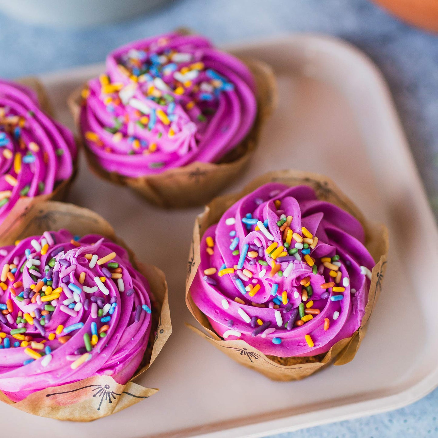 ColorKitchen Rainbow Sprinkles Natural Ingredients Baking Cake Decorations, Ice Cream, Cookie, Artificial Dye-free, Plant-Based