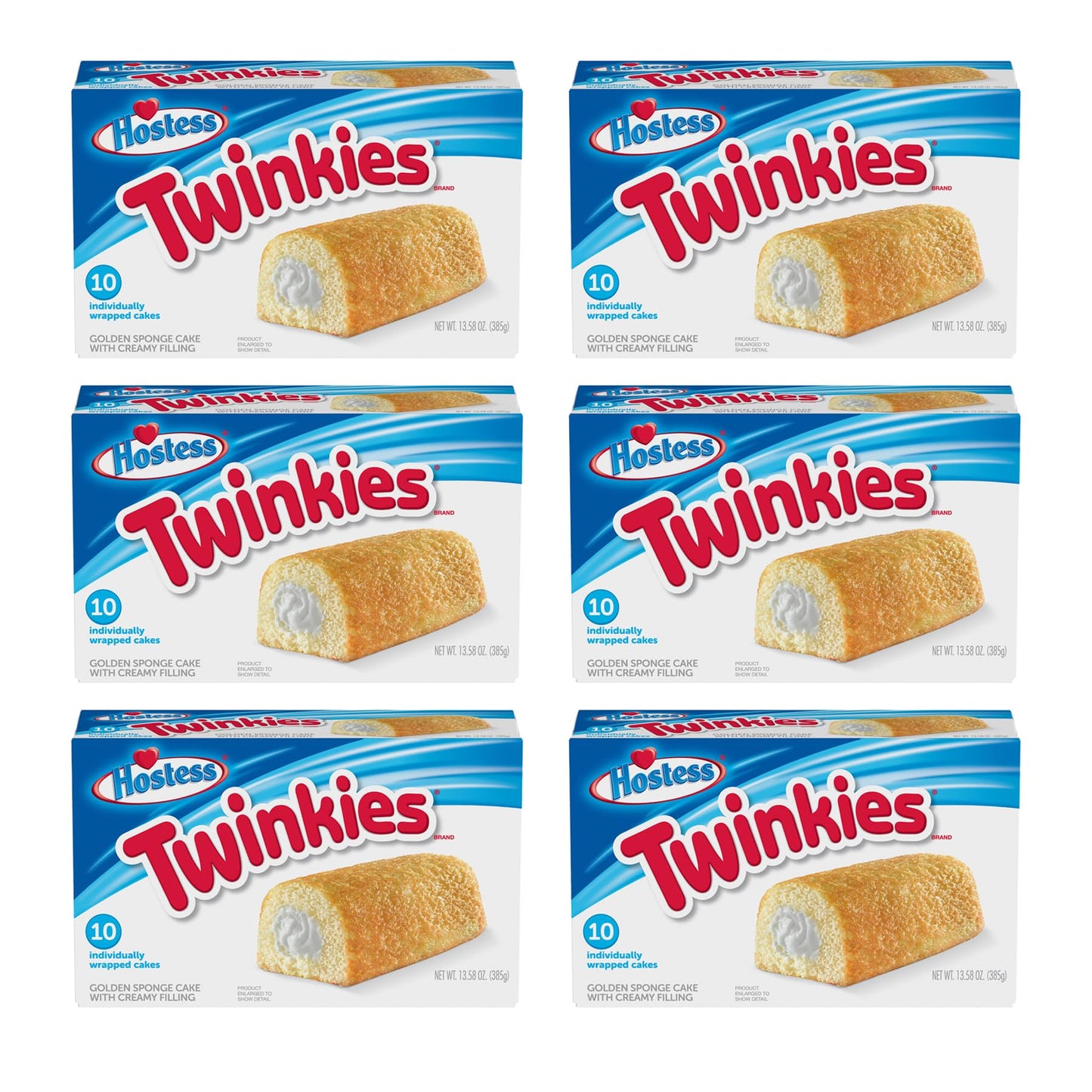 HOSTESS TWINKIES, Creamy Golden Sponge Cake, 1 Count Bags (60 Count)