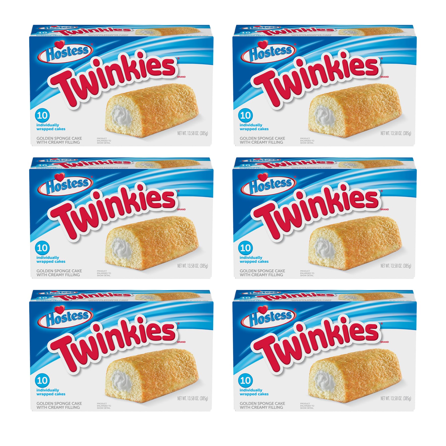 HOSTESS TWINKIES, Creamy Golden Sponge Cake, 1 Count Bags (60 Count)
