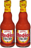 Franks RedHot Xtra Hot Cayenne Pepper Hot Sauce (Keto Friendly), 12 fl oz (Pack of 2)