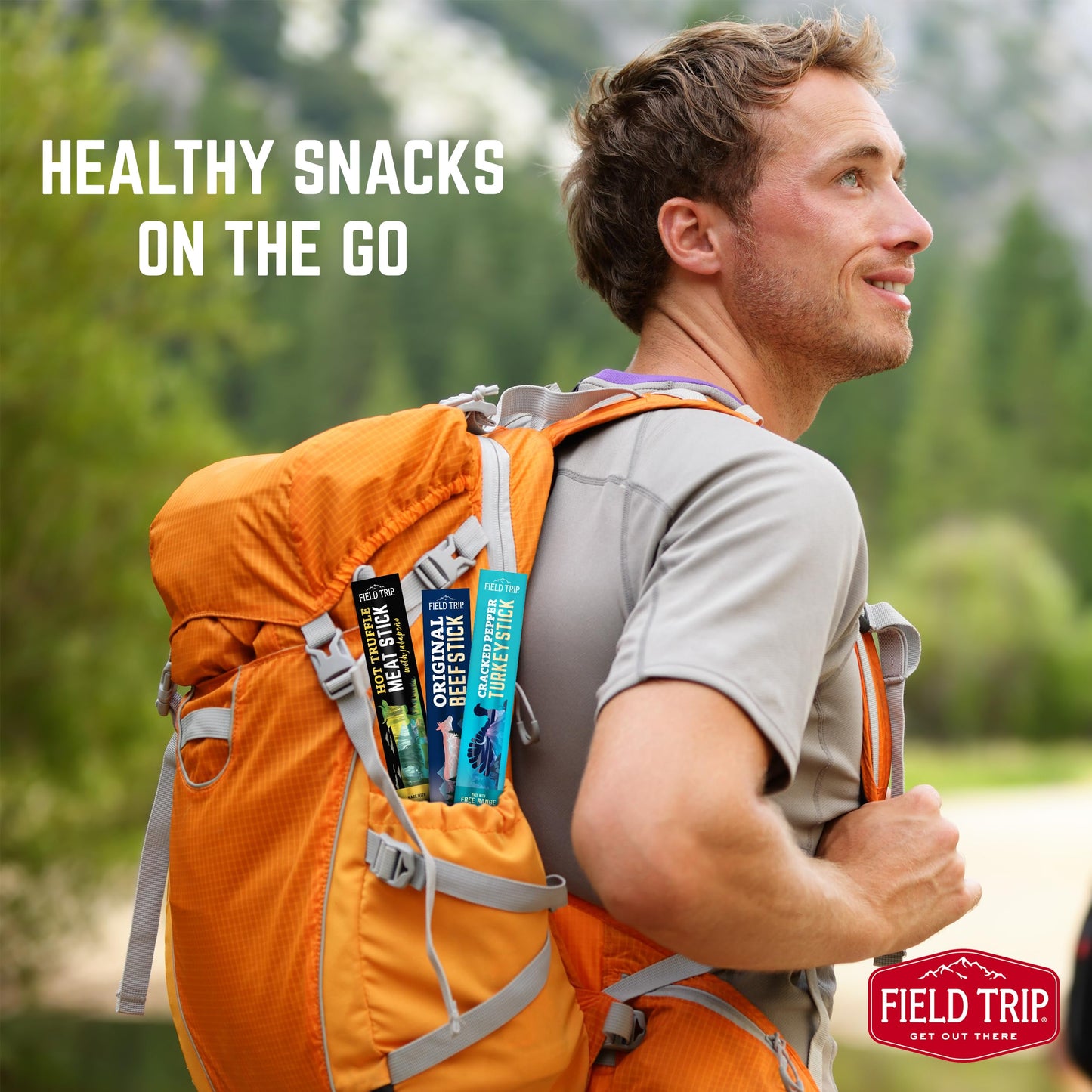 Field Trip Turkey Jerky Snack Sticks, ed Pepper, High Protein, Gluten Free, 1oz, 24 Pack