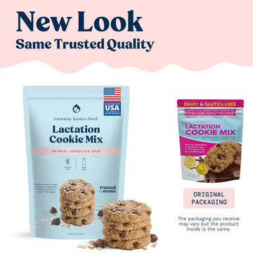 Mommy Knows Best Lactation Cookies Mix Gluten Free Dairy Free 16 Ounce Chocolate Chip