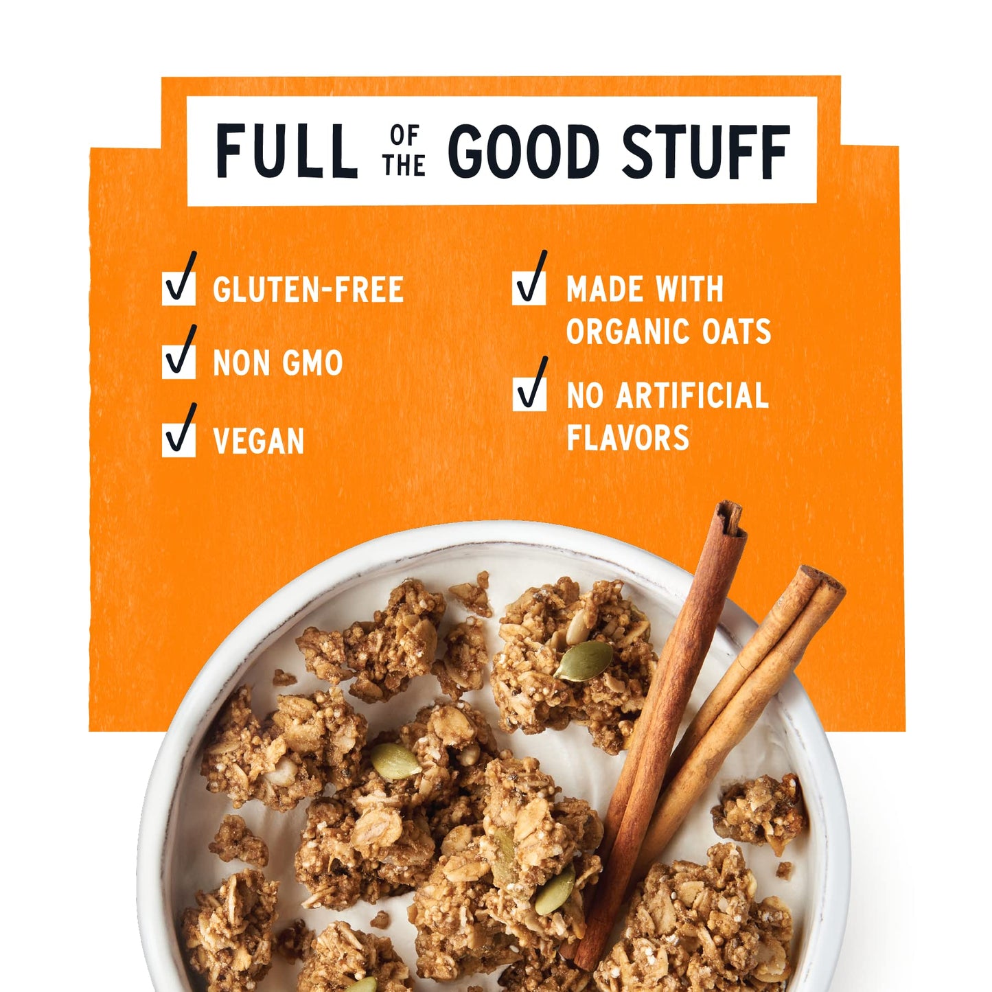 Purely Elizabeth Ancient Grain Granola - Gluten-Free, Vegan & Non-Gmo | Certified Organic | Baked With Coconut Oil | Pumpkin Cin