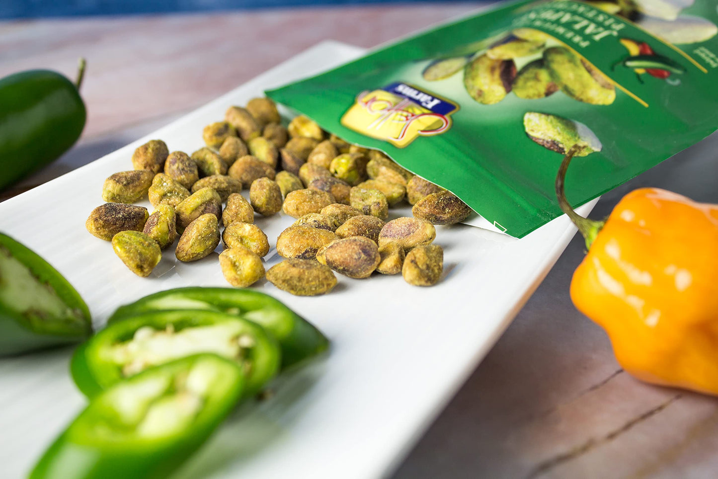 Setton Farms Naturally Seasoned Pistachio Kernels, Jalapeno, No Shell Pistachios, Certified Non-GMO, Gluten Free, Vegan and Kosh