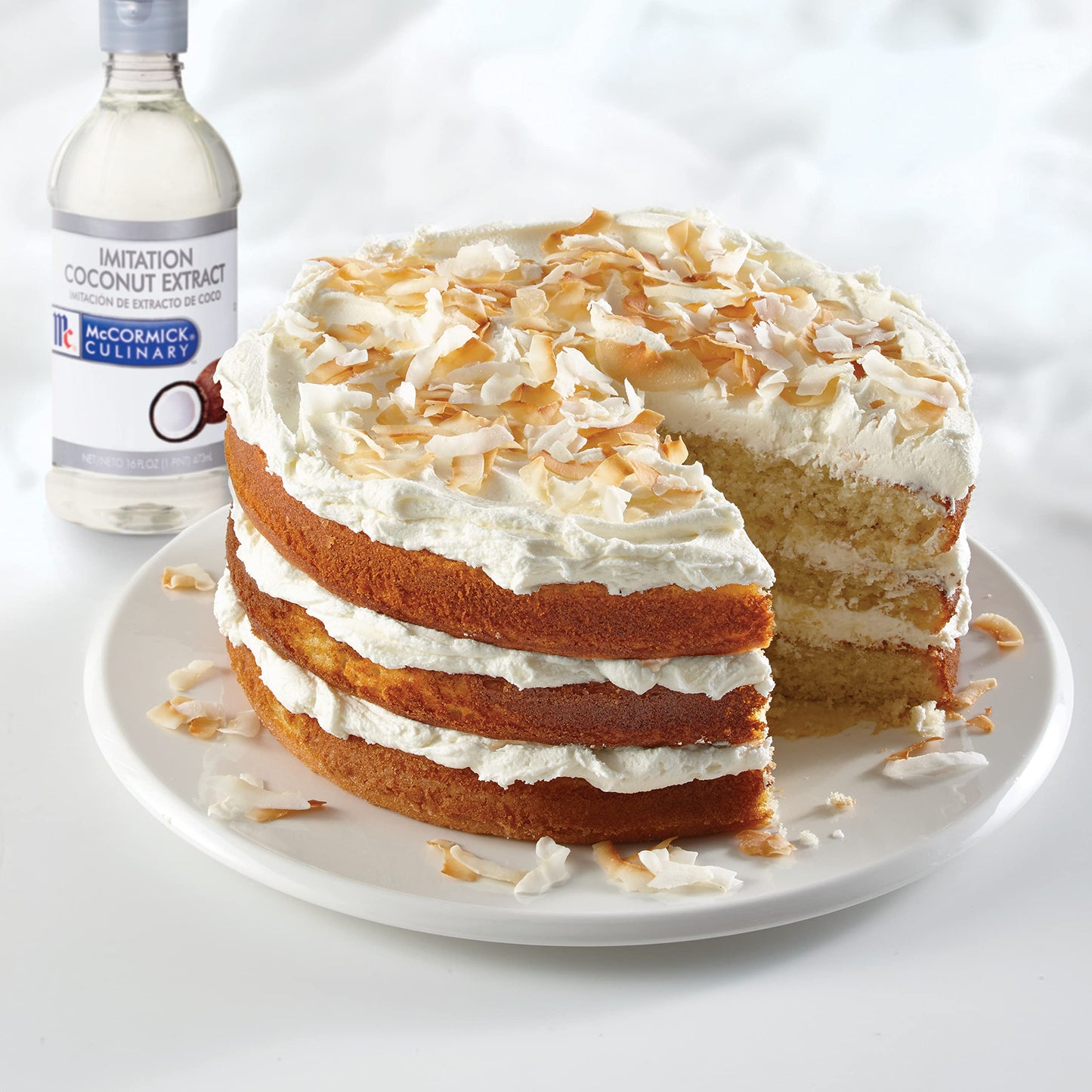 McCormick Culinary compatible with Coconut Extract - 16 fl oz (Pack of 6) - White Flavoring for Baked Goods, Desserts, Beverages