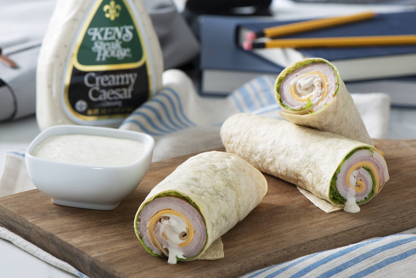 Kens Steakhouse Dressing, Creamy Caesar Dressing, Gluten Free Dressing For Salads Or Spreads, 16 Fl Oz Bottle (Pack Of 2)