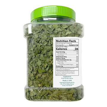 Kashan Dried Parsley Flakes, Perejil, Great For Cooking & Food Flavoring, Middle Eastern Cuisine And Aromatic Seasoning, Vegetar