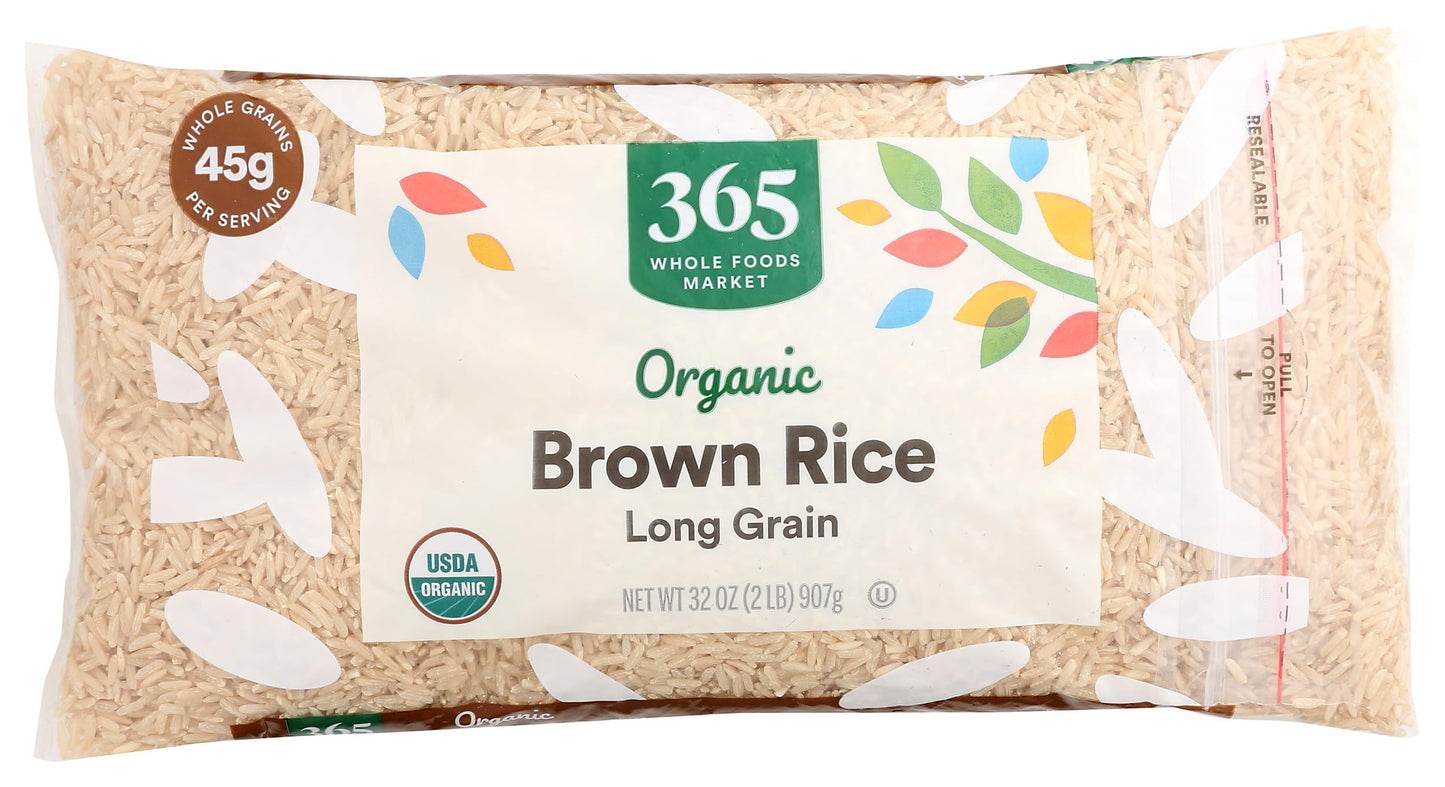 365 by Whole Foods Market, Organic Long Grain Brown Rice, 32 Ounce