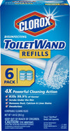 Clorox Toiletwand Disinfecting Refills, Disposable Wand Heads - 6 Count (Package May Vary)
