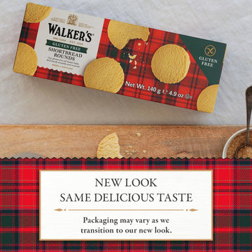Walkers All-Butter Shortbread Rounds, Gluten Free Cookies - 9-Count Box (Pack Of 6) - Authentic Shortbread Cookies From Scotland
