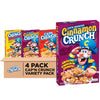 Cap'n Crunch Cereal, Cinnamon, Original & Crunch Berries Variety Pack (4 Pack)