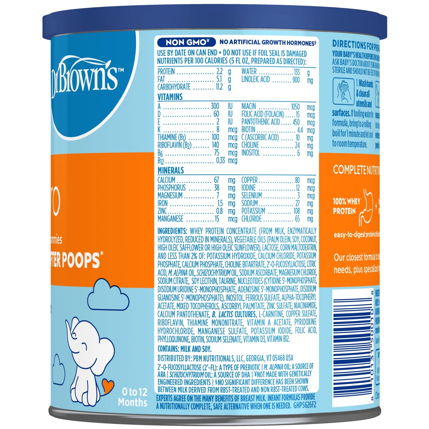 Good Start | Dr. Browns Gentle Pro, Baby Formula Powder, For Sensitive Tummies, Easy Digestion And Softer Poops, Infant Formula With Probiotics, Dha, Non-Gmo