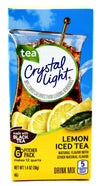 Crystal Light Iced Tea Drink Mix, Natural Lemon Flavor (12-Quart), 1.4-Ounce Packages (Pack Of 4)