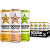 Rockstar Focus Variety Pack, 3 Flavors (White Peach, Lemon Lime, Orange Pineapple), 12 Fl Oz Cans, Pack of 12