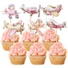 Gyufise 36Pcs Airplane Cupcake Toppers Pilot Aviation plane Cupcake Picks Airplane Plane Cupcake Decoration for Plane Theme Baby