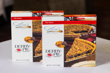 Derby-Pie Chocolate Nut Pie 2 Pack - 4Th Generation Family Owned Business - Shipped Frozen - Fully Baked - Serves 8