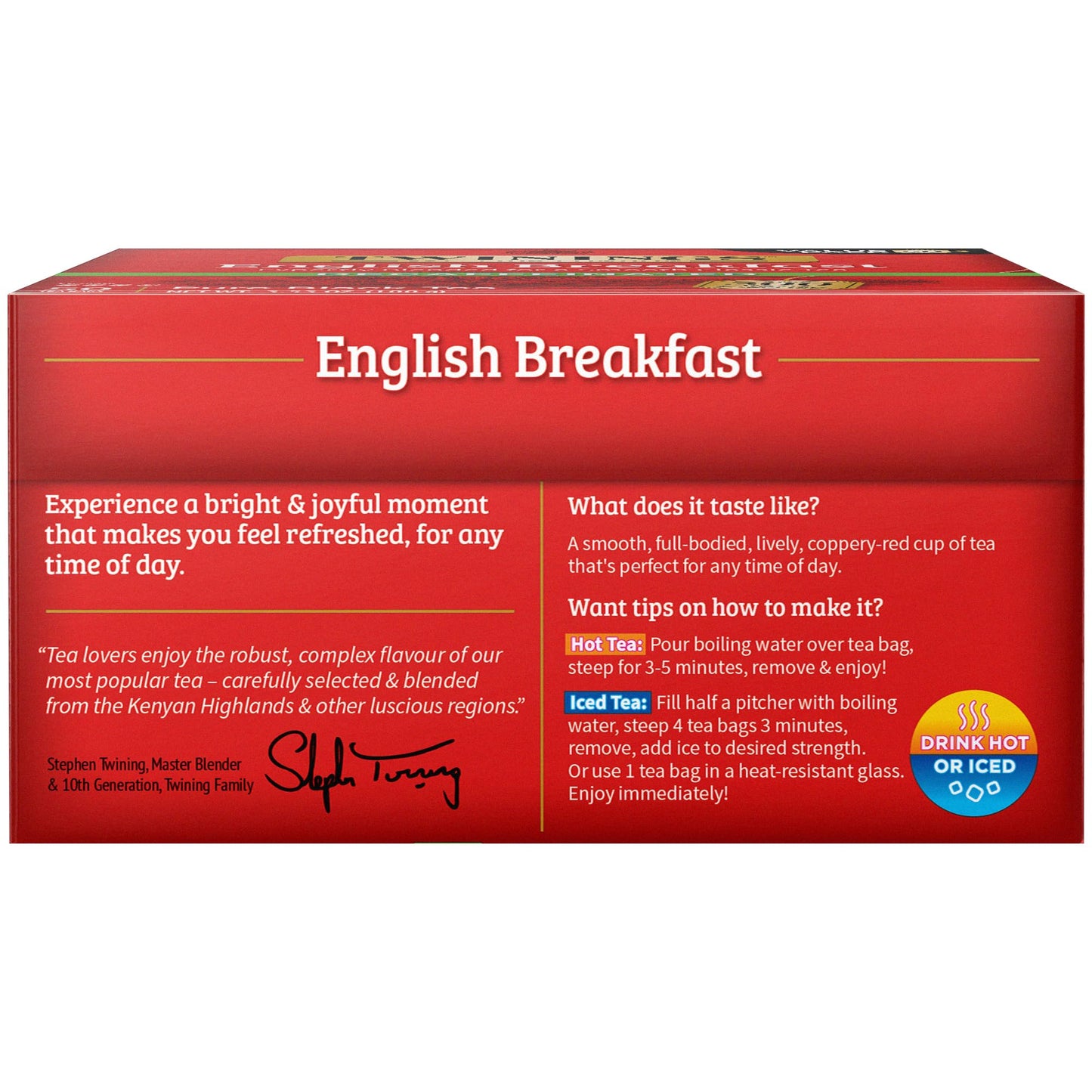 Twinings Decaffeinated English Breakfast Black Tea Bags, 50 Count (Pack Of 6), Enjoy Hot Or Iced