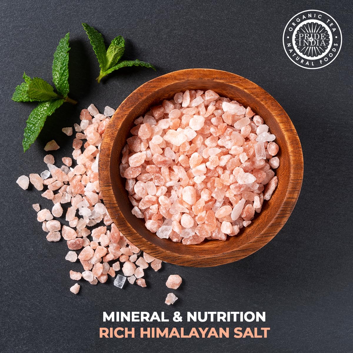 Pride Of India - Pure Himalayan Pink Salt - Enriched W/ 84+ Natural Minerals, Dual Sifter, Coarse Grind (4.8 Oz, 136.1 Gm)(D0102
