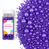 Purple Sprinkles for Cake Decorating, Edible Pearl Sprinkles for Cupcake Toppers Baking Decorations Cookie Lover Birthday Celebr