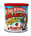 ASS KICKIN Roasted Spicy Hot Peanuts - Habanero Honey Flavor - 4.25 oz - Gourmet Snack