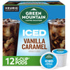 Green Mountain Coffee Roasters Iced Vanilla Caramel, Single Serve Keurig K-Cup Pods, Flavored Iced Coffee, 12 Count(Pack Of 6)
