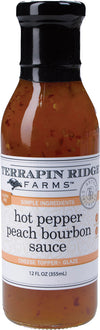 Hot Pepper Peach Bourbon Sauce
