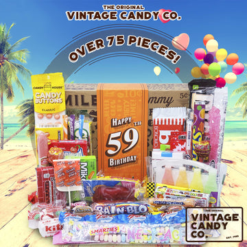 Vintage Candy Co. 1965 Deluxe 59Th Birthday Candy Care Package: The Ultimate Sweets Gift Basket For Turning 59 Years Celebration