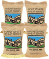 Palouse Brand Hard White, Soft White, & Hard Red Wheat Variety Pack - 20 LB, Non-GMO, Kosher, USA Grown, Desiccant Free