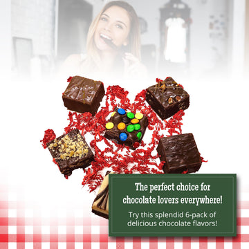 Valley Fudge, Chocolate Lovers Gift Box, Fresh Artisan Fudge, Real Butter, Bulk Gourmet Candy, Individually Wrapped, Birthday, T