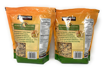 Kirkland Signature Cashew Clusters, 32 oz (2 Pack) - Nut Snack, Gluten-Free, No Artificial Ingredients
