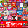 CRAVEBOX Valentines Day Gift Care Package - 50ct Assorted Snacks & Chocolates for Kids & Adults