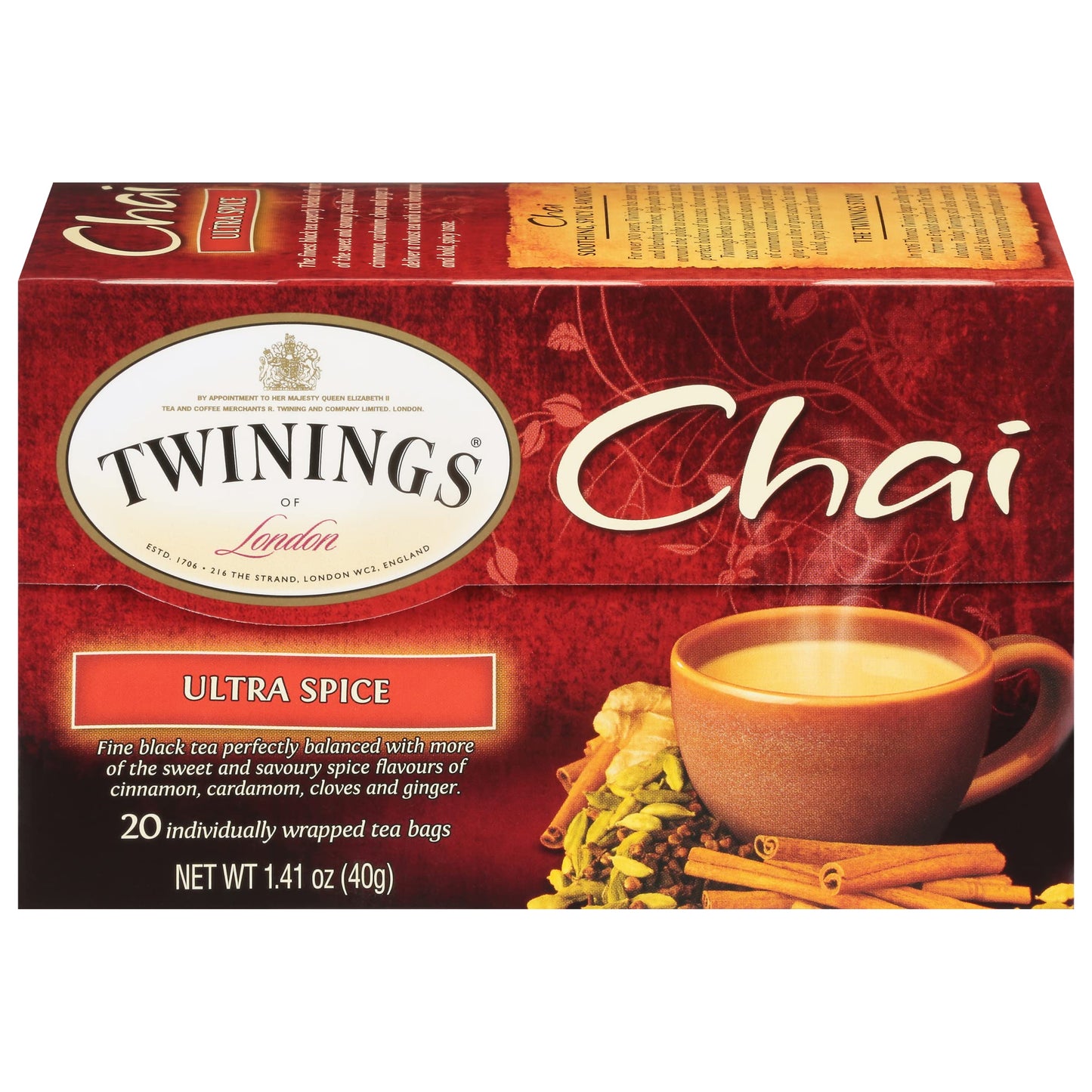 Twining Tea Chai Ultra Spice, 20 Ct