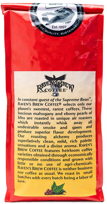 Raven'S Brew Coffee Light Roast Whole Bean - Breakfast Blend 12Oz