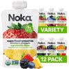 Noka Superfood Fruit Smoothie Pouches Variety Pack Healthy Snacks with Flax Seed Plant Protein and Prebiotic Fiber Vegan and Gluten Free Snacks Made in USA Organic Squeeze Pouch 4.22 oz 12 Count
