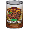 Keystone All Natural Ground Beef 14 Ounce Long Term Emergency Survival Food Canned Meat | Fully Cooked Ready To Eat | Gluten Free Family Pack Of 1