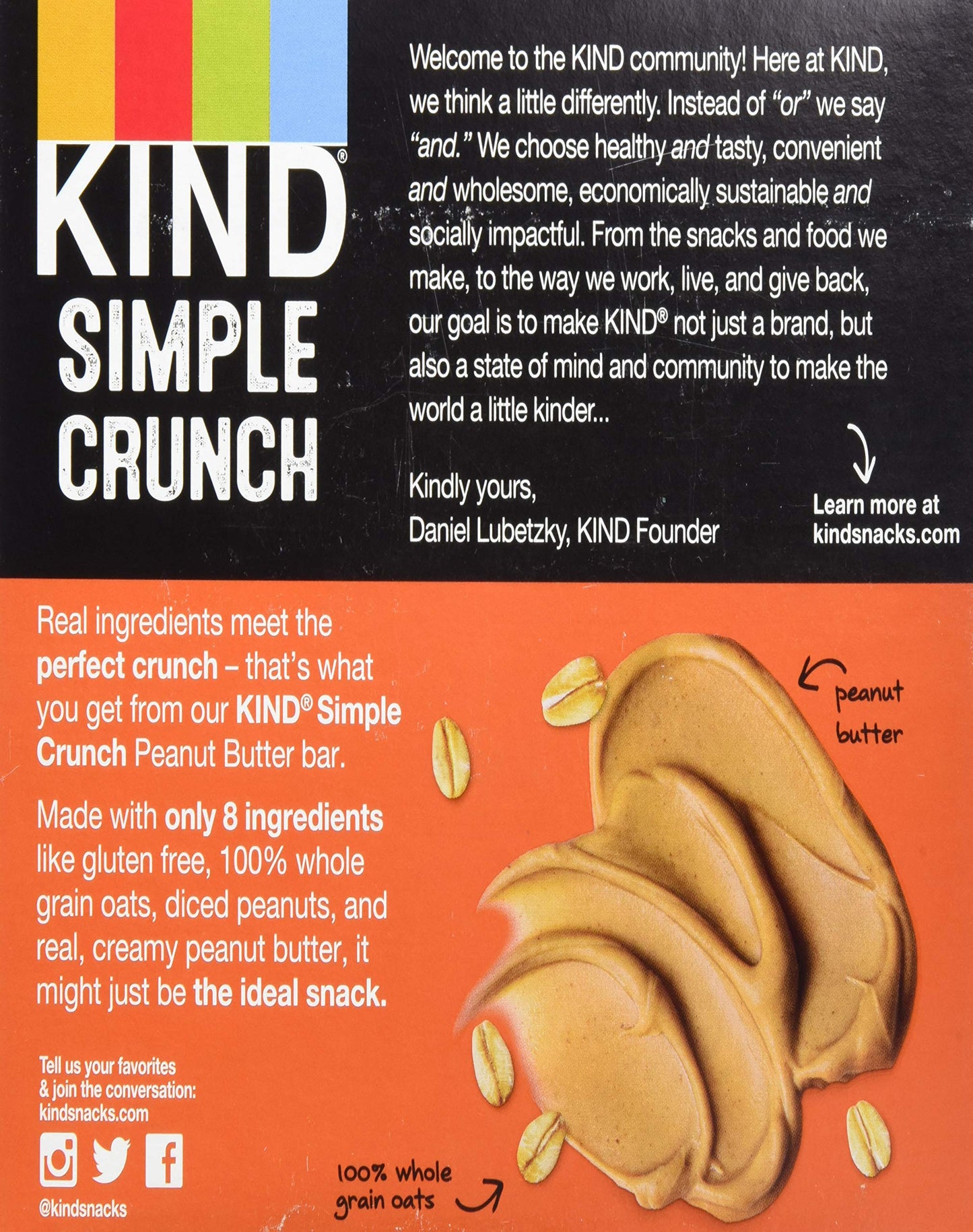 Kind Bar Smpl Crnch Pnt Bttr, 7 Ounce