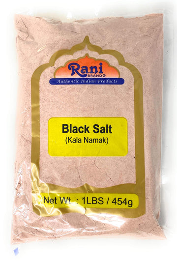Rani Black Salt Powder (Kala Namak) Mineral 16Oz (1Lb) 454G ~ Unrefined, Pure And Natural | Vegan | Gluten Friendly | Non-Gmo | Indian Origin | Perfect For Tofu Scramble