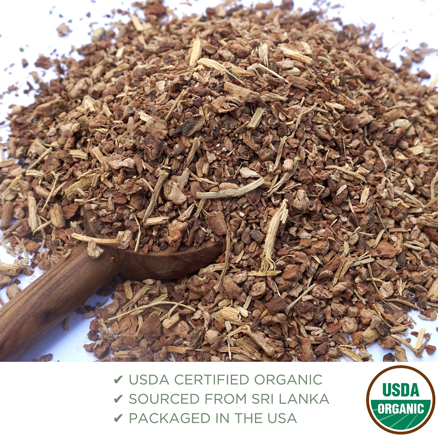 Elanen Naturals Organic Sarsaparilla Root, 1 lb (16 oz), USDA Certified Organic, Cut & Sifted