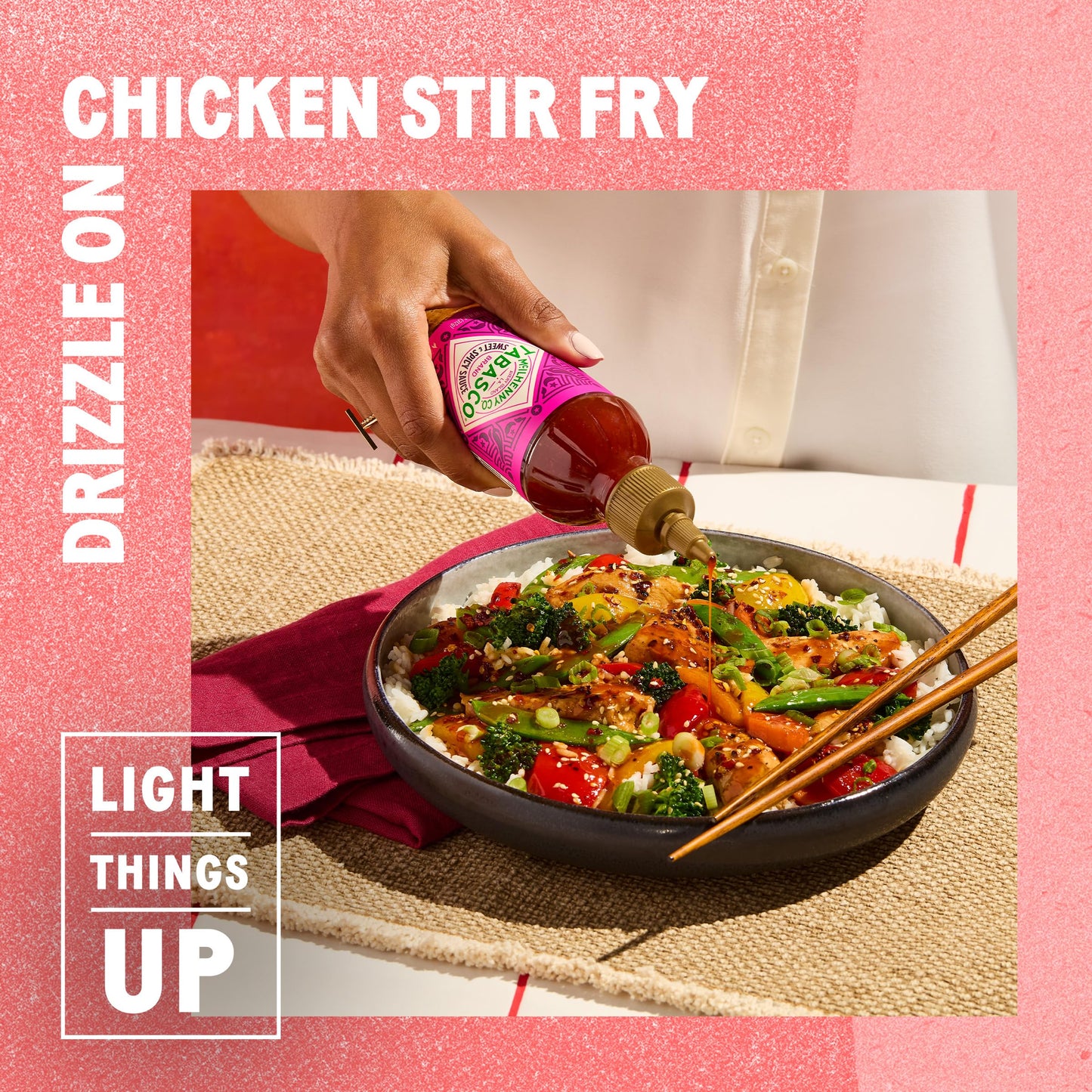 TABASCO Brand Sweet and Spicy Hot Sauce, Mild Heat, Bulk Plastic Jug, Balance of Sugar & Spice, Versatile, Perfect for Large Rec