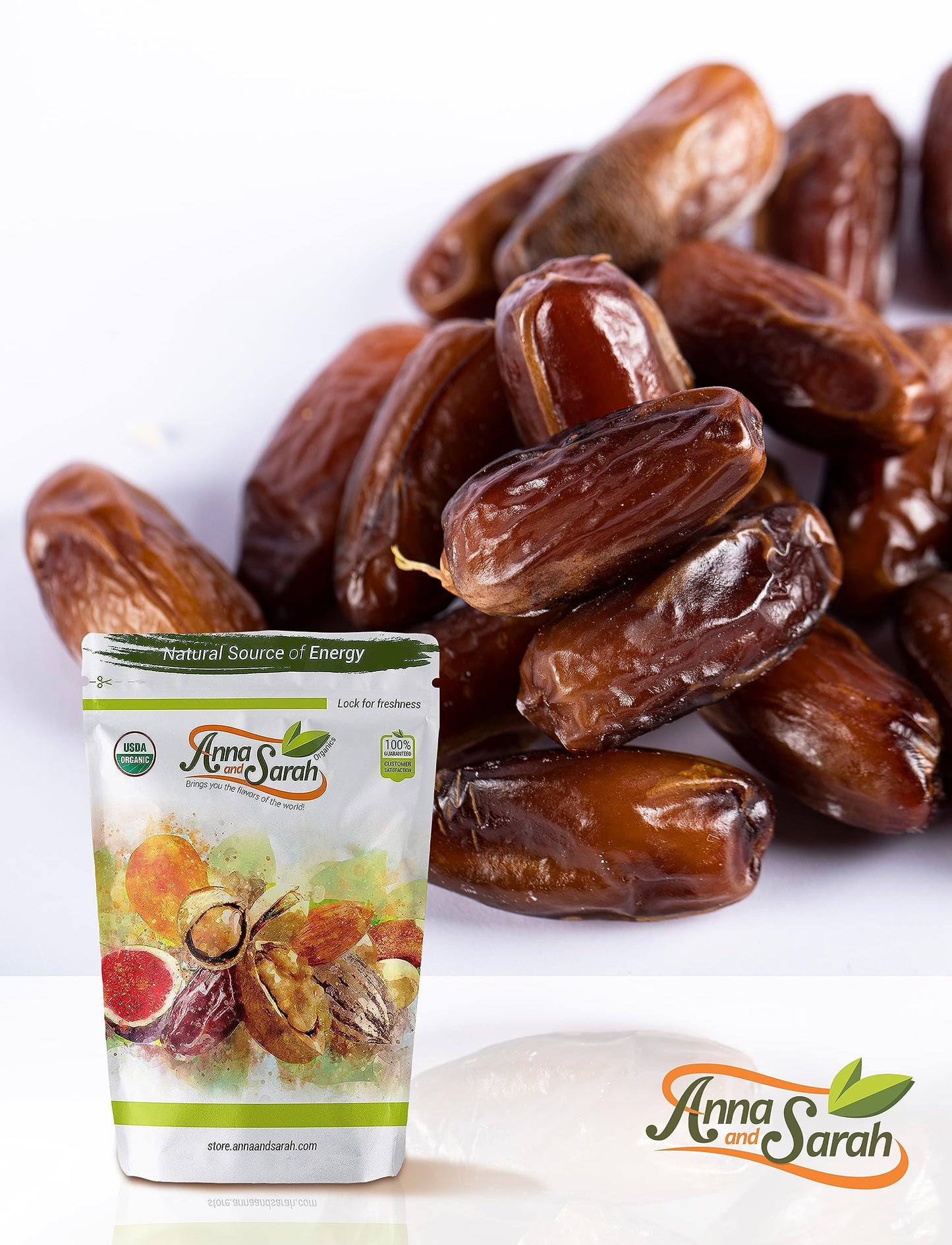 Anna And Sarah Fancy Medjool Dates In Resealable Bag, 1 Lb