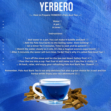 Yerbero - Palo Azul 1 LB (453 g) Herbal Loose Tea | Kidneywood (Blue Stick) Te Herbal | Makes 160+ Cups | Wildcrafted Kidney Woo