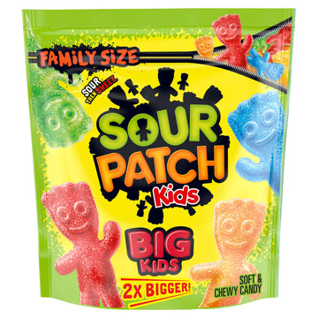 SOUR PATCH KIDS Big Kids Soft & Chewy Candy, Family Size, 1.7 lb