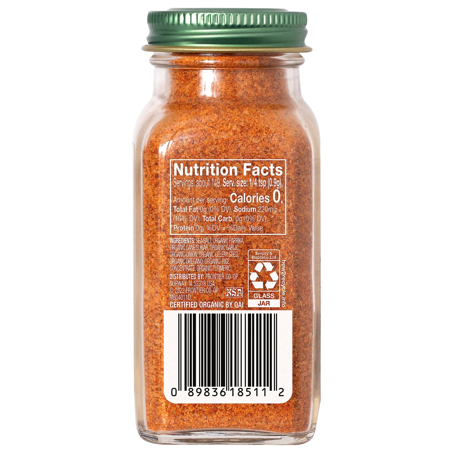 Simply Organic All-Seasons Salt, Certified Organic | 4.73 oz