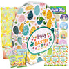 Easter Snack Egg Shape Box (28 Count) Filled with Candy, Peelable Gummies, Treats and Bunny, Great Package for Family, Friends,