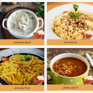 Kral Eriste (Noodle) Turkish Medium Egg Noodles, Easy, Practical, Delicious Turkish Pasta, Homemade Quality Old Fashioned Best A