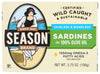 SEASONS SARDINE CLUN SKNL & BNLS OIL 3.75OZ