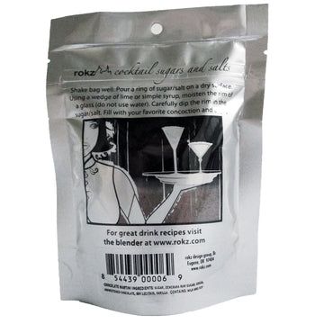 Rokz Chocolate Martini Cocktail Sugar Rimmer, 5 oz, Silver
