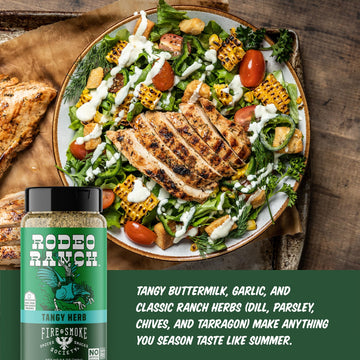 Fire & Smoke Society BBQ Chicken Seasoning 9.5 oz (2-Pack) - Perfect for Chicken, Pork, Fish, Vegetables with Buttermilk & Herbs