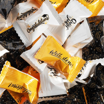 Candy Envy Graduation Buttermints - 13 oz. Bag - Approximately 100 Individually Wrapped Mints - Graduation Candy Party Favors