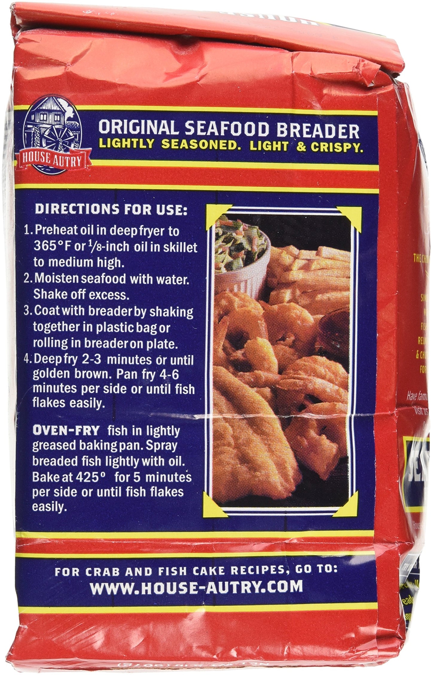 House-Autry Seafood Breader, 2 lb Pack of 2 - Perfect for Crispy Seafood Dishes, Easy to Use, High-Quality Breading Mix